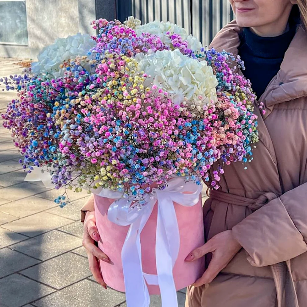 Цветы в коробке Сапфировый горизонт